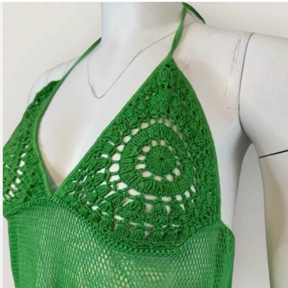 NWOT Women's free beach for Free People halter top halter top cover up Sz large - Picture 6 of 11